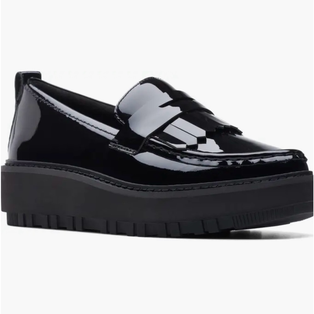 Clark's Orianna Kiltie Wedge platform loafer